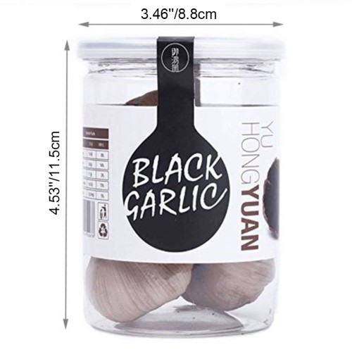 RioRand Black Garlic 130g Whole Black Garlic Aged for Full 90 Days Black Garlic Jar 0.28 Pounds