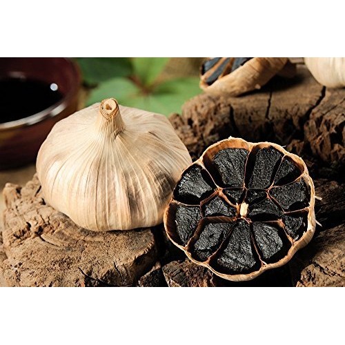 RioRand Black Garlic 130g Whole Black Garlic Aged for Full 90 Days Black Garlic Jar 0.28 Pounds