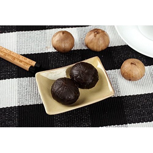  RioRand Black Garlic 454g Whole Peeled Black Garlic Aged for Full 90 Days Black Garlic Jar 1 Pound