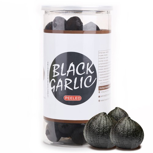 RioRand Black Garlic 908g Whole Peeled Black Garlic Aged for Full 90 Days Black Garlic Jar 2 Pounds