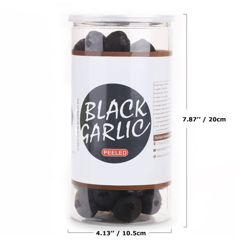 RioRand Black Garlic 908g Whole Peeled Black Garlic Aged for Full 90 Days Black Garlic Jar 2 Pounds